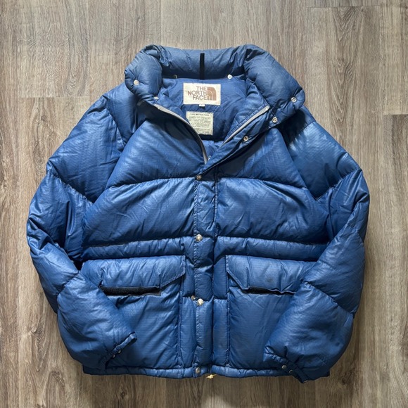 The North Face Other - Vintage 80's The North Face Brown Label Down Puffer Jacket Blue Mens Large